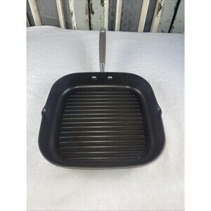 Anolon ADVANCED Umber 11-Inch Nonstick Deep Square Grill Pan with Pour Spouts